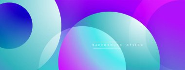 Soyut, enerjik şekiller. Pürüzsüz gradyanlar dinamik bileşim oluşturur. Mavi, mor, turkuaz renkler kusursuz bir şekilde harmanlanır. Modern tasarım ögesi.