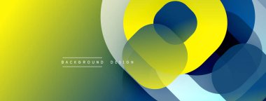 Soyut tasarım. Üst üste binen daireler, canlı renkler. Gradyan gölgeler derinlik yaratır. Modern estetik, temiz hatlar. Sunumlar için mükemmel arkaplan.