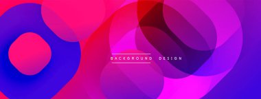 Canlı soyut şekiller çakışıyor. Renkler karışıyor, dinamik görsel efekt yaratıyor. Arka planlar, sunumlar, dijital sanat için modern tasarım.