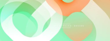 Soyut çemberler çakışıyor. Yumuşak renkler karışımı. Modern tasarım. Minimalist estetik. Yumuşak eğimler derinlik yaratır. Açık gölgeler kompozisyona hakim.