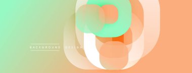 Soyut tasarım. Üst üste binen daireler yumuşak eğimler yaratır. Pastel renkler pürüzsüz harmanlanır. Modern estetik. Minimalist kompozisyon. Sorunsuz geçişler.