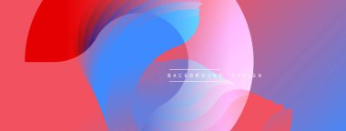 Soyut enerjik tasarım. Üstüste binen yarı saydam şekiller dinamik bileşim oluşturur. Renkler pürüzsüzce karışır. Modern estetik, arka plan için mükemmel..