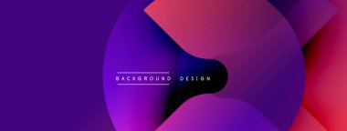 Soyut tasarım. Mor, pembe, siyah renkler akışkan şekiller yaratır. Modern estetik. Minimalist kompozisyon. Sorunsuz geçişler. Canlı renkler.