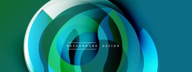 Soyut tasarım özellikleri üst üste biniyor. Mavi, yeşil, beyaz renkler dinamik görsel efekt yaratır. Dijital projeler için modern arkaplan.