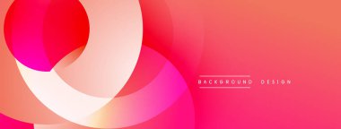Parlak soyut şekiller çakışıyor. Kırmızı, pembe, beyaz gradyanlar dinamik bileşim oluşturur. Arka planlar, sunumlar, markalar için modern tasarım. Yumuşak geçişler, zarif bir tarz..