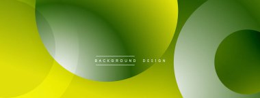 Yeşil soyut şekiller dinamik bileşimler oluşturur. Yumuşak eğimler derinliği, modern estetiği akla getiriyor. Minimalist tasarım arka planlar için uygundur.