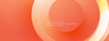 Parlak turuncu arka planda eşmerkezli daireler var. Gradyan etkisi derinlik yaratır. Minimalist tasarım afişler, başlıklar ve sunumlar için uygundur. Yumuşak geçişler, modern estetik.