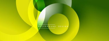 Yeşil soyut şekiller örtüşüyor. Pürüzsüz gradyanlar dinamik görsel efekt yaratır. Arkaplan, sunum ve markalaşma için modern tasarım.