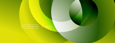 Soyut tasarım özellikleri üst üste biniyor. Yeşil, sarı, beyaz renkler dinamik kompozisyon oluşturur. Yumuşak eğimler hareketi, modern estetiği akla getiriyor..