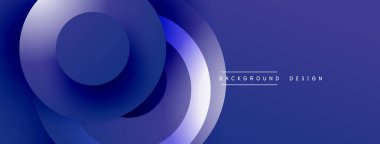 Soyut tasarım, mavi eğimler, üst üste binen daireler, modern estetik. Minimalist kompozisyon, pürüzsüz geçişler, canlı renk düzeni. Sunumlar için mükemmel arkaplan.