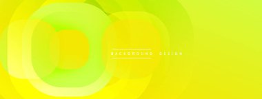 Parlak sarı, yeşil daireler çakışıyor. Pürüzsüz gradyanlar modern soyut tasarım yaratır. Canlı renk şeması, basit kompozisyon. Sunumlar için mükemmel arkaplan.