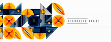 Geometrik şekiller, turuncu, mavi, gri. Modern tasarım, soyut model. Temiz çizgiler, minimalist tarzda. Parlak renkler, dinamik kompozisyon. Mükemmel arkaplan.