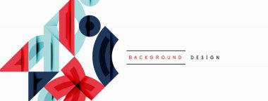 Soyut geometrik şekiller, kırmızı, mavi, beyaz. Minimalist tasarım, modern tarz. Temiz çizgiler, basit kompozisyon. Arkaplan ögesi, sanatsal ifade.