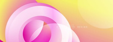 Parlak soyut bir arka plan. Yumuşak kıvrımlar pembe, turuncu, sarı renkler harmanlanır. Modern tasarım, basit şekiller dinamik kompozisyon yaratır. Dijital projeler için mükemmel.