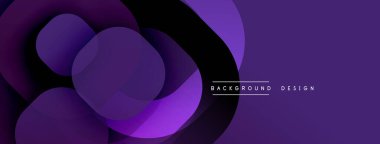 Mor soyut şekiller çakışıyor. Renkler derinlik yaratır. Arka planlar, sunumlar, markalar için modern tasarım. Yumuşak geçişler, zarif estetik..