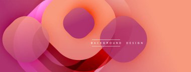 Soyut tasarım. Üst üste binen daireler canlı bir değişim etkisi yaratır. Sıcak tonlar kompozisyona hakim. Modern estetik, pürüzsüz geçişler.