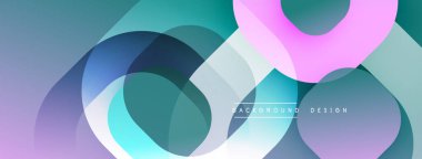 Soyut kompozisyon. Üst üste binen daireler dinamik değişim etkisi yaratır. Mor, deniz mavisi, mavi renkler kusursuz bir şekilde harmanlanır. Modern tasarım ögesi.