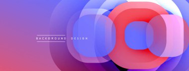 Soyut canlı katmanlar, üst üste binen daireler. mor, mavi, kırmızı gradyanlar dinamik görsel efekt yaratır. modern tasarım, pürüzsüz geçişler.