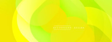 Parlak sarı, yeşil soyut şekiller örtüşüyor. Pürüzsüz gradyanlar dinamik görsel efekt yaratır. Arkaplan, sunum ve web siteleri için modern tasarım.