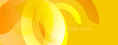 Parlak sarı soyut şekiller çakışıyor. Pürüzsüz gradyanlar dinamik bileşim oluşturur. Arka planlar, sunumlar, markalar için modern tasarım. Minimalist estetik.