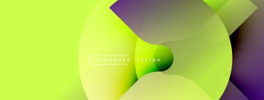 Parlak soyut tasarım. Pürüzsüz gradyanlar, üst üste binen şekiller dinamik görsel efekt yaratır. Modern estetik, canlı renkler, dijital projeler için mükemmel..