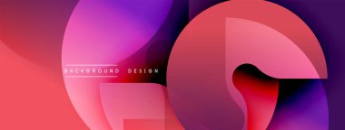 Soyut enerjik tasarım. Üst üste binen şekiller dinamik bileşim yaratır. Renkler pürüzsüzce karışır. Modern estetik, dijital projeler için uygun.