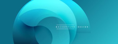 Soyut mavi katmanlar dinamik dairesel tasarım yaratır. Yumuşak eğimler derinliği, modern estetiği akla getiriyor. Minimalist tarz, mükemmel arkaplan.