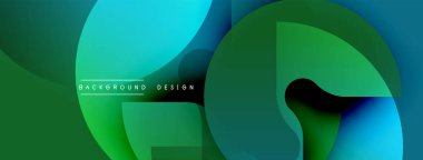 Soyut şekiller, canlı yeşil, mavi gradyanlar. Modern tasarım, pürüzsüz geçişler, dinamik kompozisyon. Minimalist estetik, temiz çizgiler, görsel uyum.