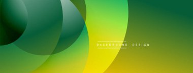 Soyut gradyan arkaplan özellikleri üst üste biniyor. Renkler koyu yeşilden parlak sarıya geçerek dinamik görsel efekt yaratır. Modern tasarım ögesi.