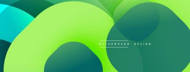 Soyut arkaplan özellikleri üst üste biniyor. Gölgeler canlı mercandan derin orman yeşiline kadar değişebiliyor, dinamik görsel doku yaratıyor. Modern tasarım ögesi.