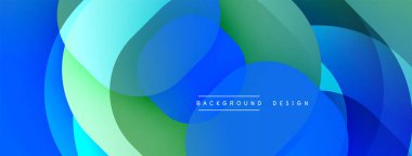 Soyut sıvı şekilleri örtüşür, parlak mavi, yeşil gradyanlar yaratır. Modern tasarım hareketi çağrıştırıyor, derinliği. Sorunsuz geçişler görsel ilgi sunar. Minimalist estetik.