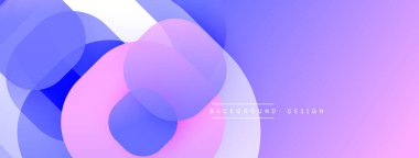 Üstüste binen şeffaf daireler içeren soyut bir kompozisyon. Gözlükler parlak mor, mavi, pembe ve soluk lavanta arasında değişerek yumuşak renkler yaratıyor. Minimalist tasarım arka plan veya dijital sanat için uygundur.