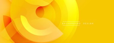 Soyut sarı arkaplan özellikleri çakışan kıvrımlı şekiller. Dereceli gölgeler parlak altından koyu turuncuya kadar değişen derinlik yaratır. Modern tasarım sıcaklık, enerji ve dinamizmi çağrıştırıyor..