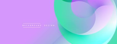 Soyut sıvı şekilleri, mor ve yeşil renkleri harmanlıyor. Yumuşak eğimler dinamik arkaplan yaratır. Modern tasarım akışı, hareketi, huzuru çağrıştırıyor. Minimalist estetik.