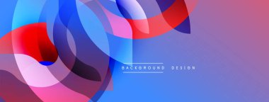 Soyut sıvı şekilleri örtüşür ve canlı renk değişimleri yaratır. Maviler, morlar, kırmızılar pürüzsüz karışıyor. Modern tasarım hareketi, enerjiyi, görsel ilgiyi çağrıştırıyor. Arkaplan dijital sanat ve grafik elementleri öneriyor.