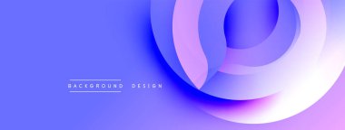 Soyut akış şekilleri dinamik bileşimler yaratır. Derinlemesine mavilerden yumuşak morlara geçiş. Modern tasarım hareketi, derinliği, görsel ilgiyi çağrıştırıyor.