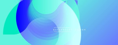 Soyut sıvı şekilleri örtüşür, canlı mavi, turkuaz eğimler yaratır. Modern tasarım hareketi, enerjiyi, sakinliği çağrıştırıyor. Dijital projeler için mükemmel arkaplan.