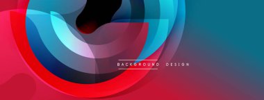 Soyut sıvı şekilleri canlı mavileri, kırmızıları, morları harmanlıyor. Dinamik kompozisyon modern arkaplan tasarımı yaratır. Yumuşak eğimler hareketi, derinliği gösterir. Mevcut en küçük metin.