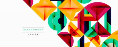Soyut geometrik bileşim. Canlı şekiller örtüşüyor, dinamik görsel etki yaratıyor. Turuncu, deniz mavisi, morumsu, baskın tasarım. Modern, renkli arkaplan.