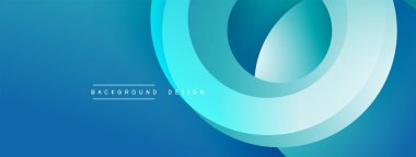 Soyut mavi katmanlar dairesel tasarım yaratır. Dereceli gölgeler derinlik sunar, modern estetik. Minimalist kompozisyon arka planlara, sunumlara uyuyor. Sorunsuz geçişler, rahatlatıcı görüntüler..