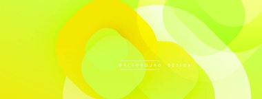 Soyut, enerjik bir arkaplan. Üst üste binen daireler dinamik görsel efekt yaratır. Sarı, kireç, yeşil renkler kusursuz bir şekilde harmanlanır. Dijital projeler için modern tasarım.