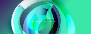 Soyut dairesel katmanlar dinamik görsel efekt yaratır. Gradyan renkler harmanlanarak modern arkaplan tasarımı oluşturur. Düz geçişler, canlı renkler, zarif kompozisyon..