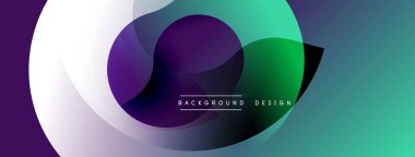 Soyut sıvı şekilleri örtüşür, canlı gradyanlar yaratır. Mor, yeşil, beyaz renkler kusursuz bir şekilde harmanlanır. Modern tasarım hareketi, enerjiyi, görsel ilgiyi çağrıştırıyor. Arkaplan özellikleri metin arkaplanı, tasarım.