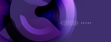 Soyut mor katmanlar dinamik akış yaratır. Renkli gölgeler karışıyor, kıvrımlı şekiller oluşturuyor. Modern tasarım derinliği, hareketi ve karmaşıklığı çağrıştırıyor. Minimalist estetik çeşitli uygulamalara uyuyor.