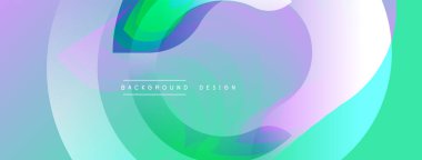 Soyut sıvı şekilleri canlı mor, yeşil ve mavi renkleri harmanlar. Yumuşak gradyanlar dinamik, modern arkaplan tasarımı yaratır. Minimalist estetik, pürüzsüz geçişler.