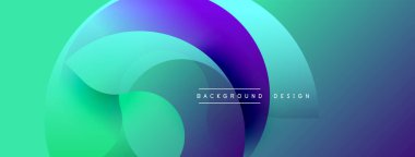 Soyut sıvı şekilleri canlı turkuazları, mor renkleri harmanlıyor. Modern tasarım dinamik görsel deneyim yaratır. Asgari metin bileşimi akışı.