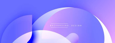 Soyut sıvı şekilleri örtüşür ve dinamik eğimli bir zemin oluşturur. Yumuşak maviler, mor renkler pürüzsüz bir şekilde harmanlanır. Minimalist tasarım, sakin ve modern estetiği çağrıştırıyor.