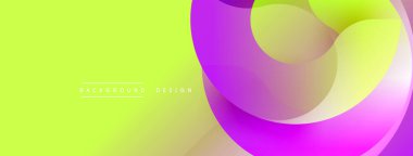 Parlak soyut arkaplan özellikleri akan şekiller. Eflatuna canlı sarı geçişler, dinamik görsel efekt yaratır. Dijital projeler için modern tasarım.