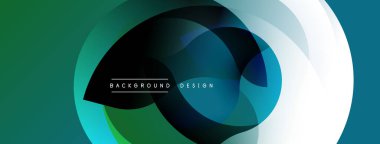 Soyut akış şekilleri dinamik bileşimler yaratır. Teal, yeşil, siyah, beyaz renkler kusursuz bir şekilde harmanlanır. Modern tasarım, hareket, derinlik ve entelektüelliği çağrıştırıyor. Minimalist estetik.
