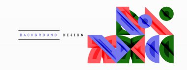 Soyut geometrik bileşim. Üst üste binen dikdörtgenler, daireler dinamik görsel efektler yaratır. Parlak renkli, mavi, yeşil egemen tasarım. Minimalist tarz, temiz çizgiler modern estetik sunar.